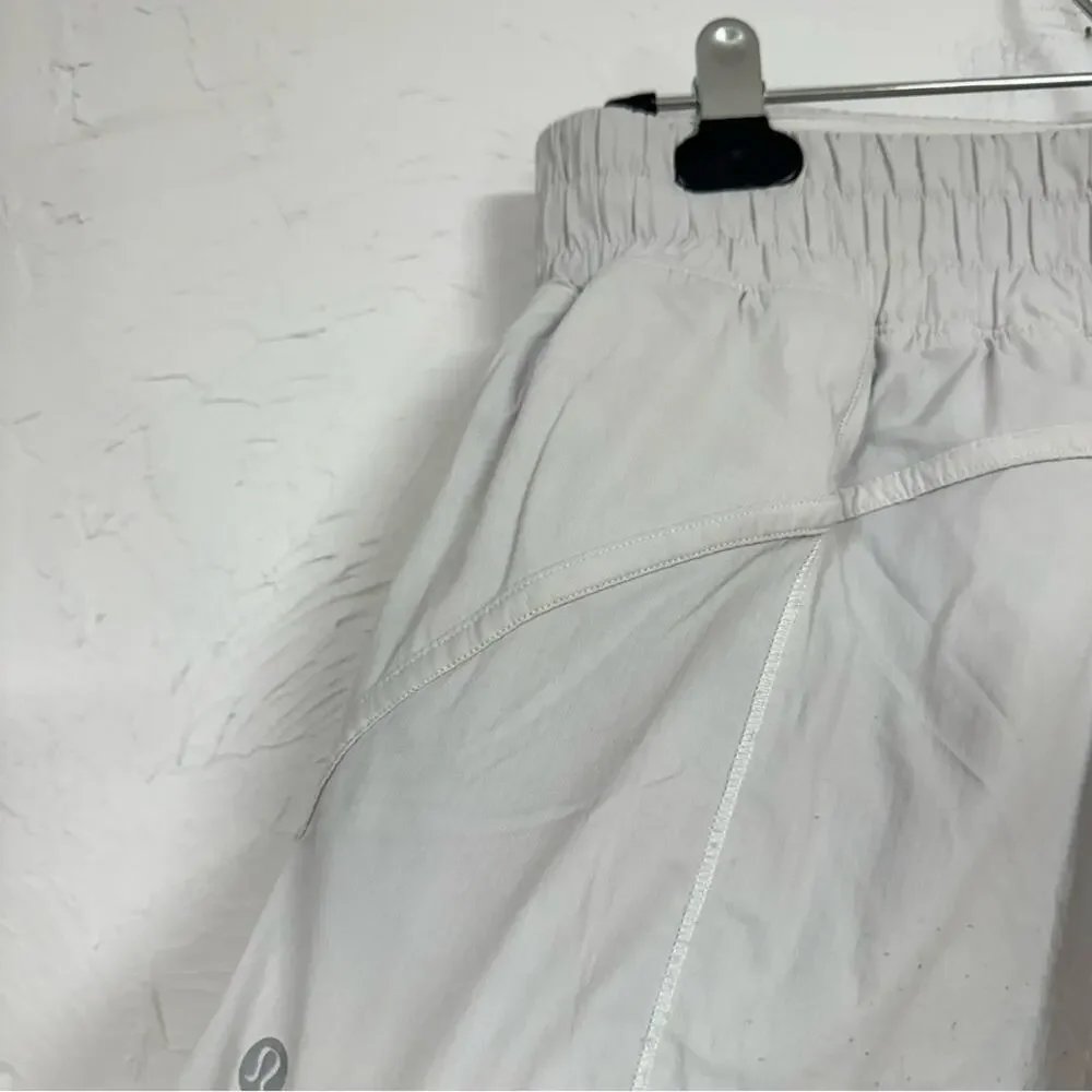 Lululemon Grey Athletic Shorts Womens 10 Casual Running Casual Lined retro Sport